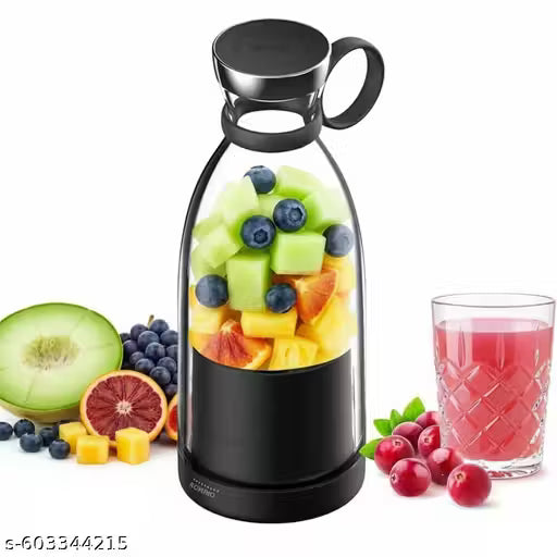 Portable Electric USB Juicer Blender Bottle – Rechargeable Handheld Fruit Juic & Smoothie Maker | Mini Travel Shake Machine for Home, Gym & Office Use
