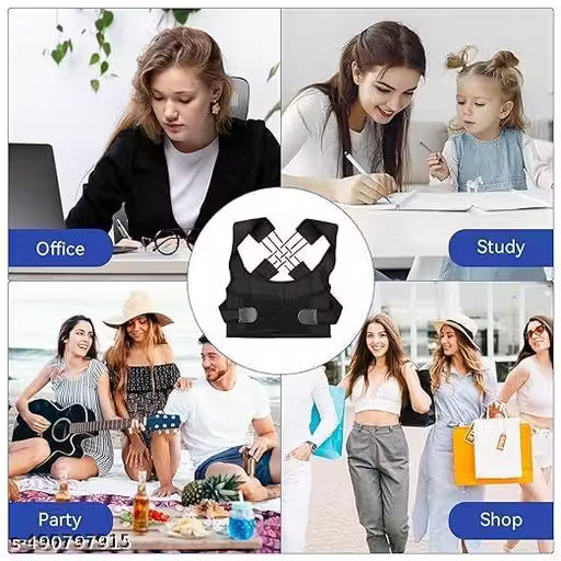 Adjustable Posture Corrector belt| Unisex| Pain relief| Wearable on work place