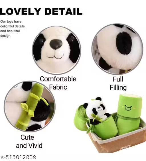 Cute Bamboo Panda Lovable, Huggable Soft toy | Birthday Gifts